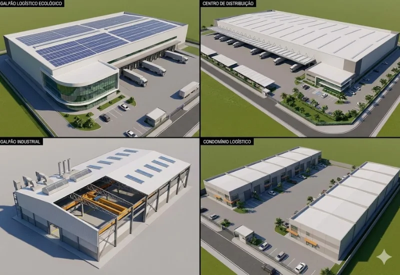 Galpão Ecológico, Centro de Distribuição, Galpão Industrial e Condomínio Logístico