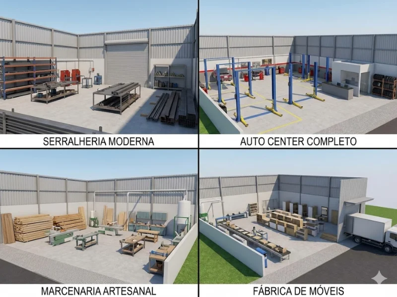 Galpões Industriais Leves